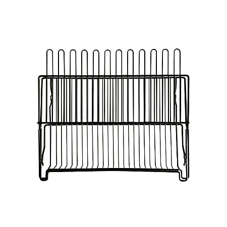 Better Houseware Jr. Folding Dish Rack, 12-1/2”H x 13-3/4”W x 10-3/4”D, Black