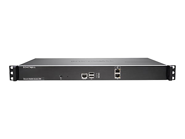 SonicWall Secure Mobile Access 200 - Security appliance - 5 users - 1GbE - 1U - rack-mountable