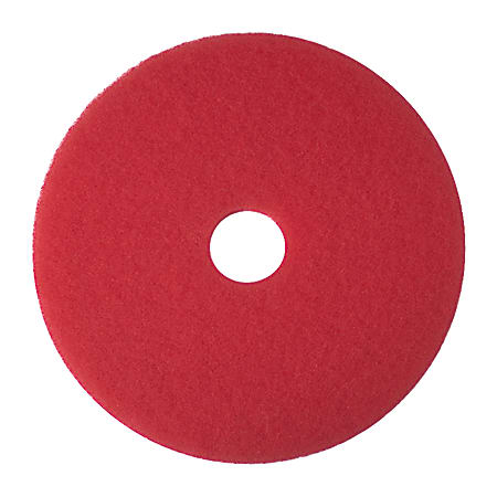 Niagara™ 5100N Buffing Floor Pads, 13" Diameter, Red, Case Of 5