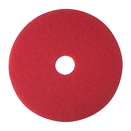 Niagara™ 5100N Buffing Floor Pads, 14" Diameter, Red, Case Of 5