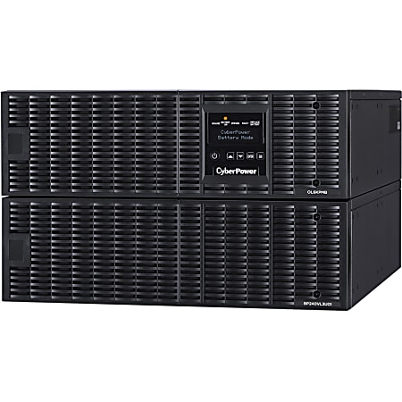 CyberPower OL6KRTMB Smart App Online UPS Systems - 6000VA/6000W, 200 - 240 VAC, Hardwire, 6U, Rack / Tower, Sine Wave, 7 Outlets, LCD, PowerPanel® Business, $300000 CEG, 3YR Warranty
