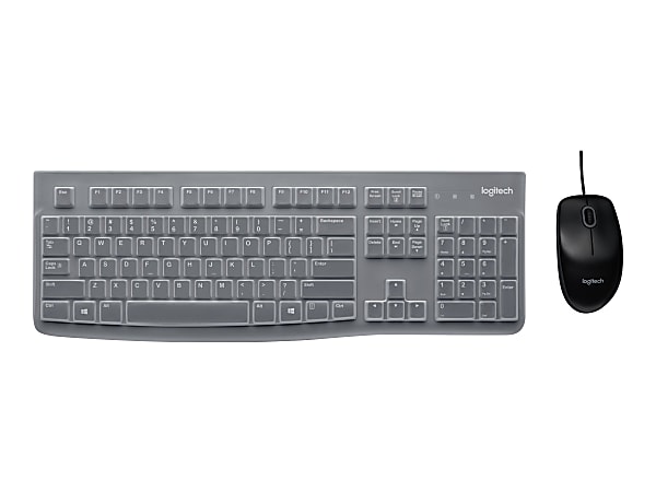Logitech MK120 Desktop Combo for Education with Protective Keyboard Cover - Keyboard and mouse set - USB - academic