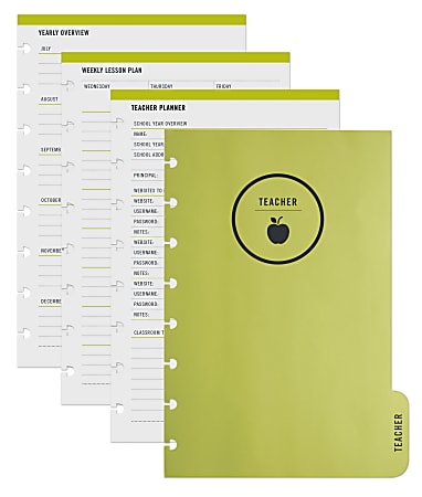 TUL™ Custom Note-Taking System Discbound Refill Teacher Inserts, 5 1/2" x 8 1/2", 100 Pages (50 Sheets), White