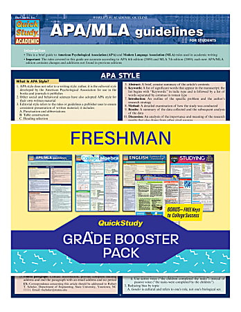 QuickStudy Grade Booster Pack, Freshman