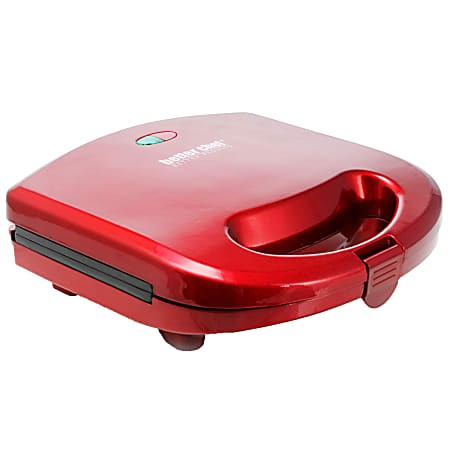 Better Chef Sandwich Grill, 2-1/2"H x 8"W x 8"D, Red