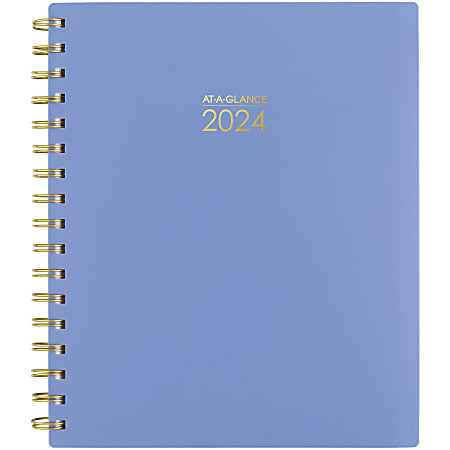 2024-2025 AT-A-GLANCE® 13-Month Harmony Weekly/Monthly Planner, 7" x 8-3/4", Blue, January 2024 To January 2025, 1099-805-20