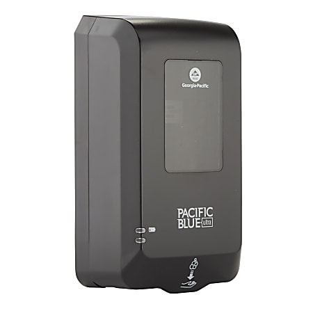 Pacific Blue Ultra® Automated Touchless Soap & Sanitizer Dispenser, 11.49"H x 5.66"W x 4"D, Black, 1 Dispenser