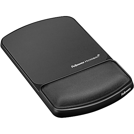 Fellowes Mouse Pad/Wrist Support with Microban Protection, Graphite