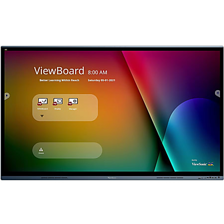ViewSonic ViewBoard IFP7562, 4K UHD Interactive Display with Integrated Software