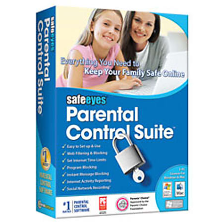SafeEyes Parental Control Suite, For PC/Mac, Traditional Disc