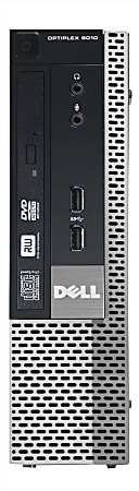 Dell™ Optiplex 9010 Refurbished Desktop PC, 3rd Gen Intel® Core™ i7, 8GB Memory, 500GB Hard Drive, Windows® 10 Professional, 9010USFFI748500P