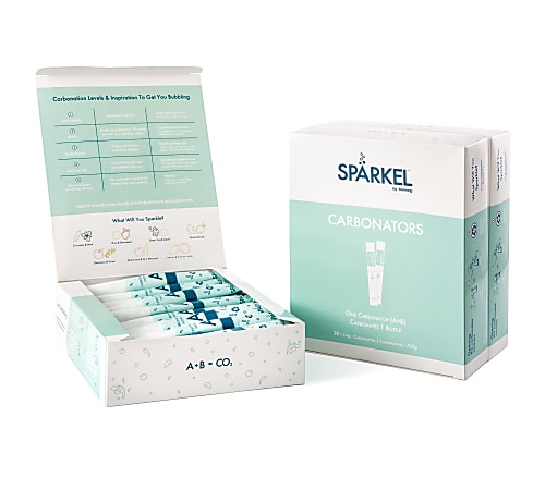 Sparkel Carbonators, 7-7/16”H x 8-1/2”W x 7”D, Pack Of 90 Carbonators