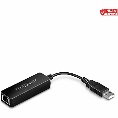 TRENDnet USB 2.0 to Fast Ethernet Adapter, Supports Windows And Mac OS, ASIX AX88772A Chipset