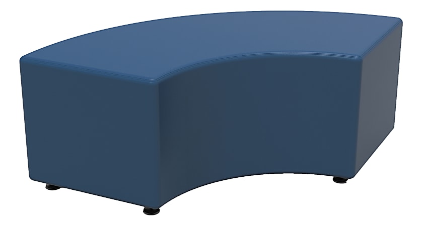 Marco Group Sonik 16"H Curved Bench, Pool Blue, LF1251-S02