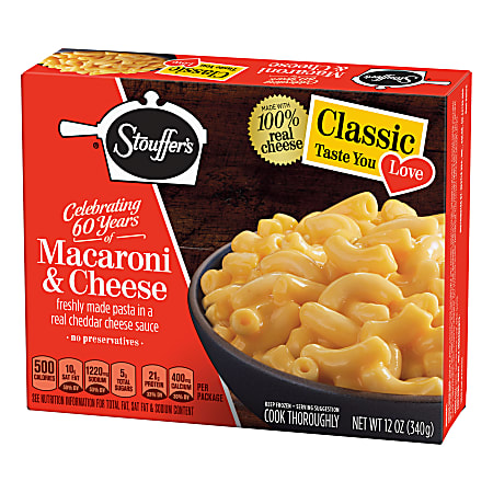 Stouffers Classics Macaroni And Cheese 12 Oz Box Pack Of 6