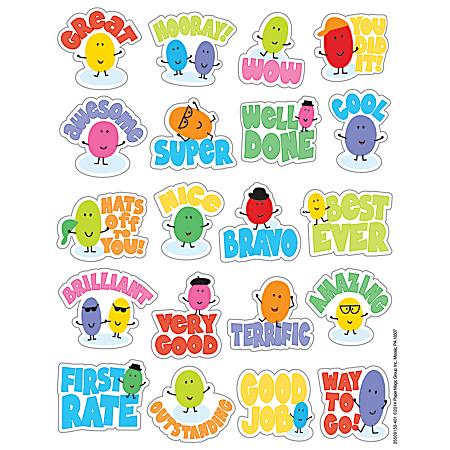 Eureka Scented Stickers, 1", Jelly Beans, Pack Of 80 Stickers