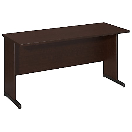 Bush Business Furniture Components Elite C Leg Desk 60"W x 24"D, Mocha Cherry, Premium Installation