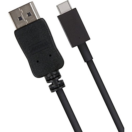 Accell USB/DisplayPort Audio/Video Cable - DisplayPort/USB A/V Cable for Audio/Video Device - Type C USB - DisplayPort Digital Audio/Video - Black