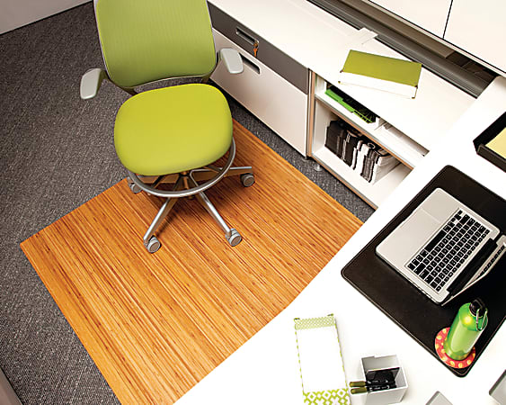 Office depot sales bamboo chair mat