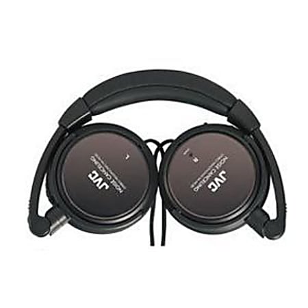 JVC HA-NC80 Noise Canceling Headphone - Wired - 10 Hz 22 kHz - Gold Plated Connector - Binaural - 4.90 ft Cable