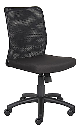 Boss Budget Mesh Armless Task Chair, Black