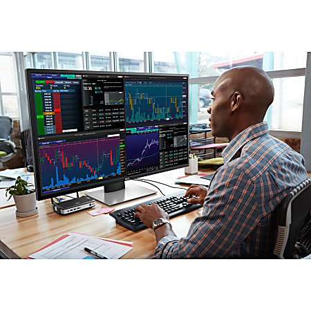 Dell P4317Q 43 4K UHD Edge LED LCD Monitor 169 Black 43 Class In