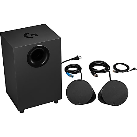 Logitech G560 - Speaker system - for PC - 2.1-channel - wireless - Bluetooth - USB - 120 Watt (total)