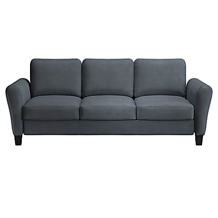Lifestyle Solutions Winslow Sofa with Rolled Arms, Dark