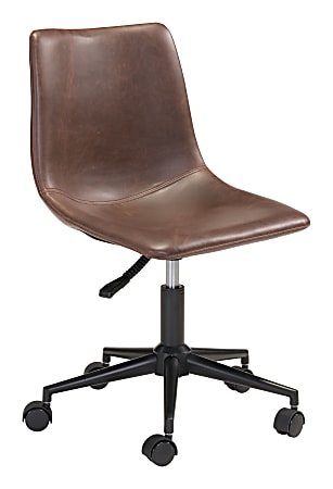 Zuo® Modern Smart Mid-Back Chair, Espresso/Black