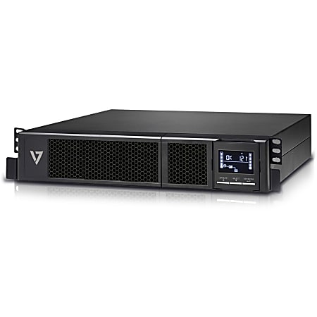 V7 UPS 1500VA Rack Mount 2U US - 2U Rack-mountable - 4 Hour Recharge - 4.50 Minute Stand-by - 120 V AC Input - USB - 8
