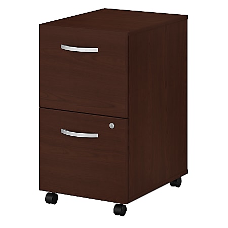 Bush Business Furniture Studio C 20-1/6"D Vertical 2-Drawer Mobile File Cabinet, Harvest Cherry, Standard Delivery