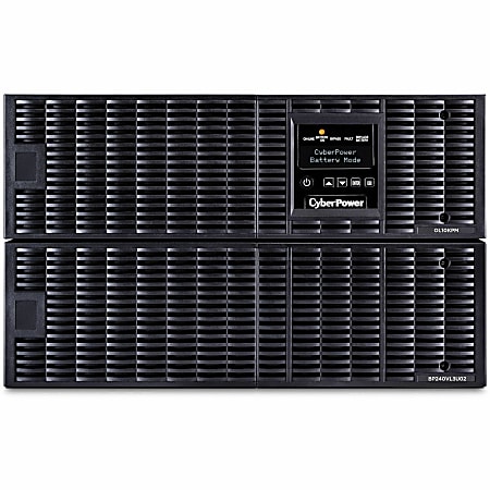 CyberPower OL10KRT Smart App Online UPS Systems - 10000VA/10000W, 200 - 240 VAC, Hardwire, 6U, Rack/Tower, Sine Wave, 4 Outlets, LCD- OL10KRT