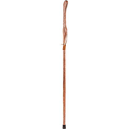 Brazos Walking Sticks™ Extra-Size Hitchhiker Free Form Oak Walking Stick, 58", Red