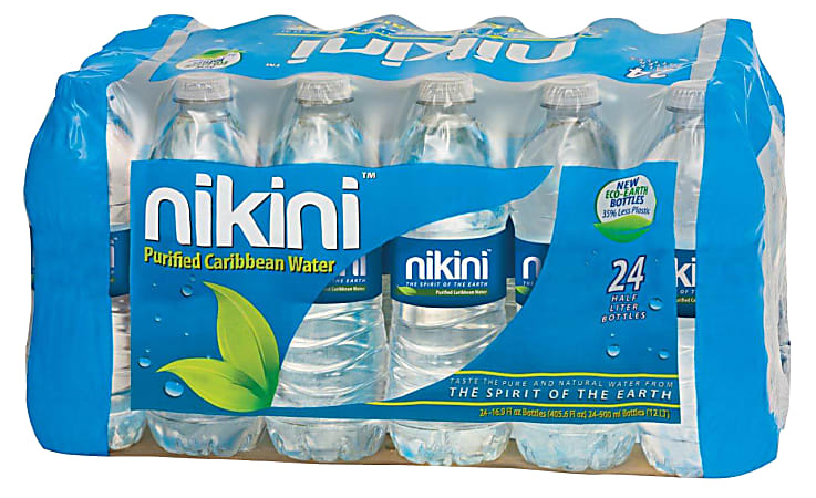 Nikini Purified Water, 16.9 Oz, Pack Of 24 Bottles