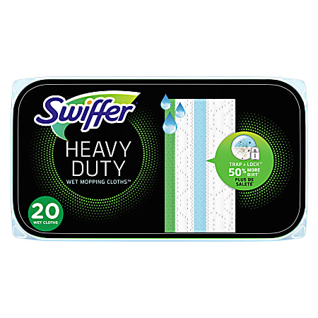 Swiffer® Sweeper Heavy-Duty Wet Mopping Cloths, Open Window Fresh Scent, Pack Of 20 Cloths