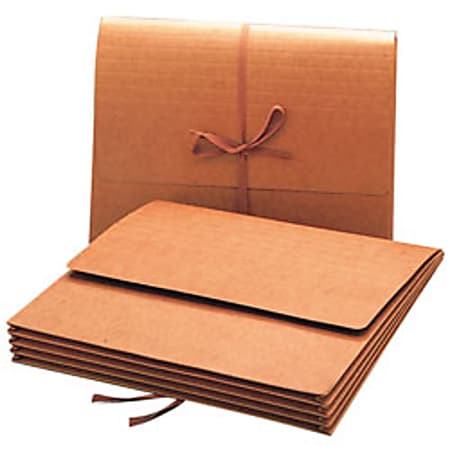 Smead® Expanding Wallet With Flap, 3 1/2" Expansion, 9 1/2" x 11 3/4", 30% Recycled , Redrope