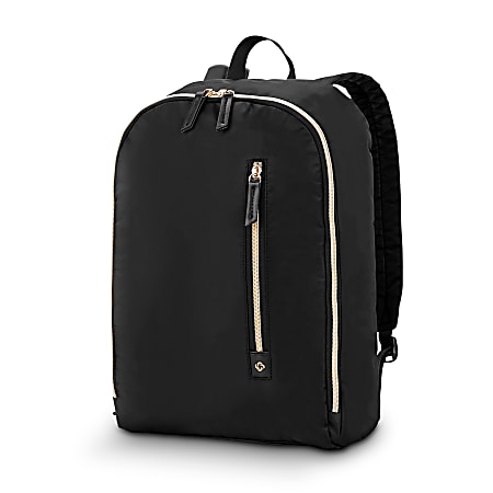 Black backpack with lots of pockets best sale