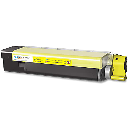 Media Sciences® MSOK5855YHC (OKI 43381901) Yellow Toner Cartridge