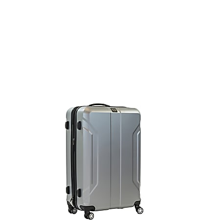 ful Payload ABS Upright Rolling Suitcase, 20"H x 14"W x 9"D, Silver