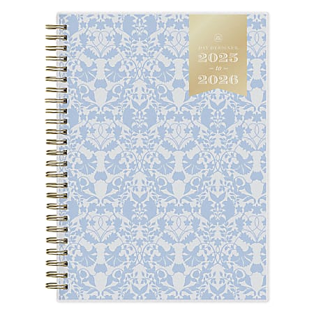 2025-2026 Day Designer Weekly/Monthly Academic Planner, 5-7/8” x 8-5/8”, Veranda Frosted, July 2025 To June 2026, 151666