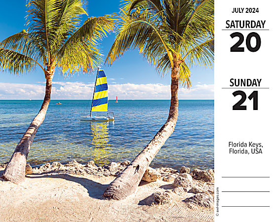 2024 Willow Creek Press Page A Day Daily Desk Calendar 5 x 6 Ah the Beach  January To December - Office Depot