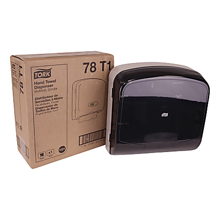 Tork Multifold Hand Towel Dispenser, Smoke Gray