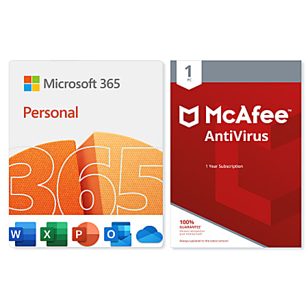 Microsoft 365 Personal - McAfee Antivirus