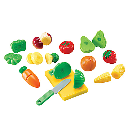 Learning Resources Pretend & Play® Sliceable Fruits And Veggies, Pre-K To Grade 3