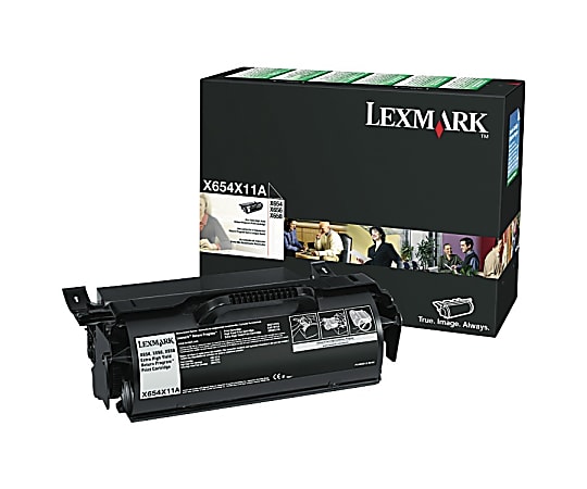Lexmark™ X654X11A Black High Yield Return Program Toner Cartridge