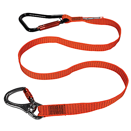 Tool Lanyard Carabiner Ergodyne 3149 76 And Squids Orange XL With - Office Depot Swivel