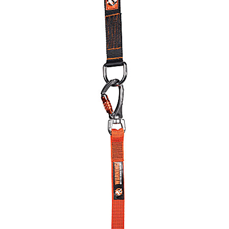 Ergodyne Squids 3118Fx Standard Tool Lanyard With Dual Locking Carabiner 15  Lb OrangeGray - Office Depot