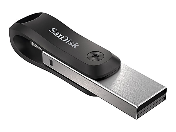 SanDisk iXpand USB 3.0Lightning Flash Drive 64GB Silver - Office Depot