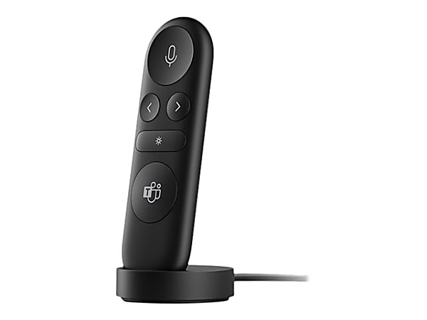 Microsoft Presenter+ Device Remote Control - For Visual Presenter - 32 ft Operating Distance - BatteryBlack, Matte Black