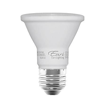 Euri PAR20 JA8 Compliant LED Flood Bulbs, 500 Lumens, 5.5 Watt, 2700K/Soft White, Replaces 50 Watt Bulb, Pack Of 2 Bulbs